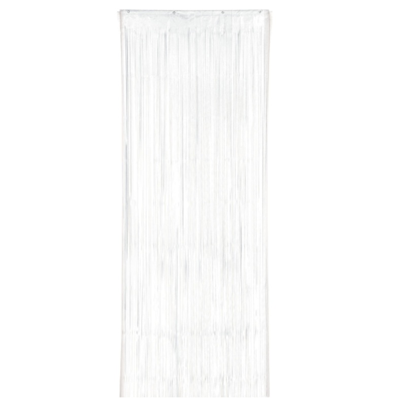 White Plastic Door Curtain 2.4m x 91cm Each