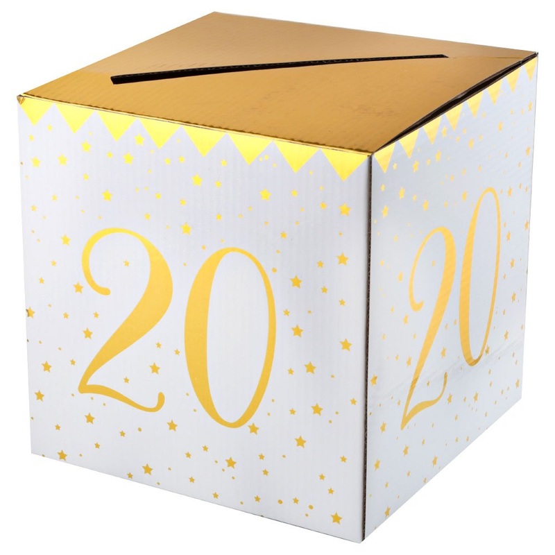 20-Years Birthday Anniversary Stars Card Box