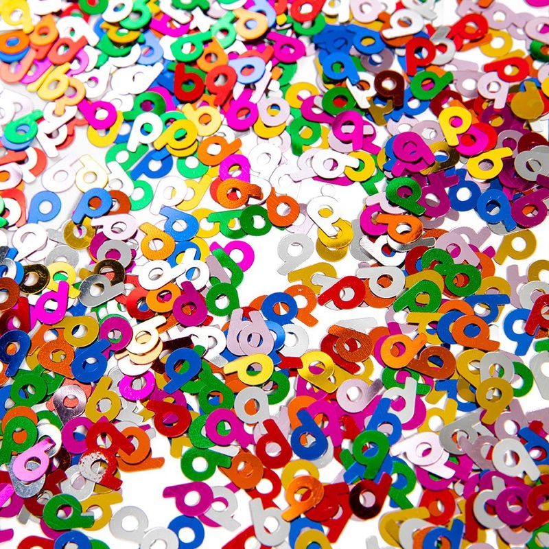 6-Years Birthday Confetti Multicolored
