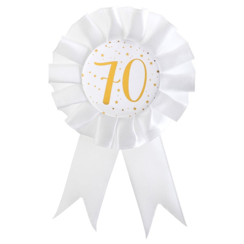 70-Years Birthday Anniversary Award Rosette Stars