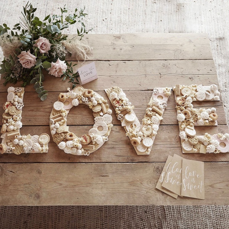 Botanical Wedding Love Serving Platter