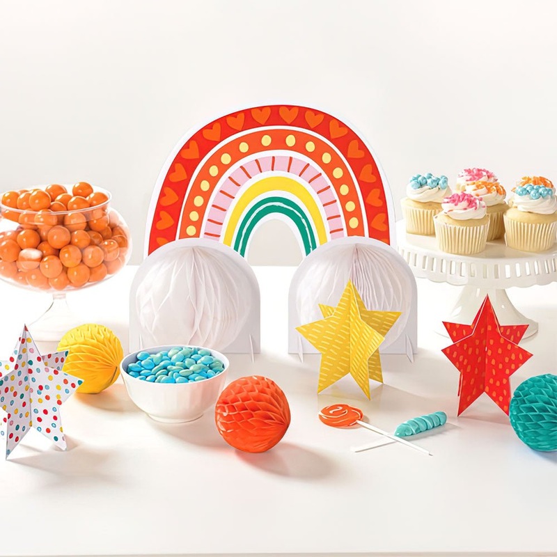 Decorations Rainbow Retro