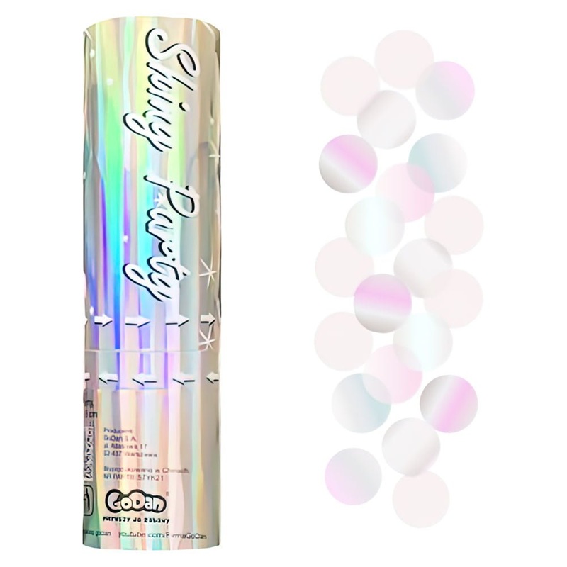 Small Confetti Cannon Shimmer Rainbow