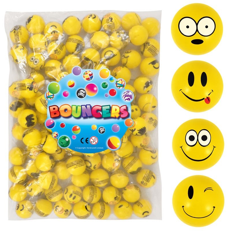 Small Smiley Bouncy Ball