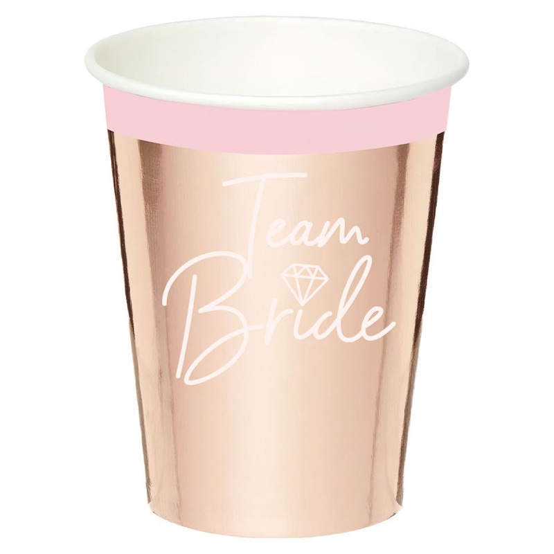 Team Bride Paper Cups