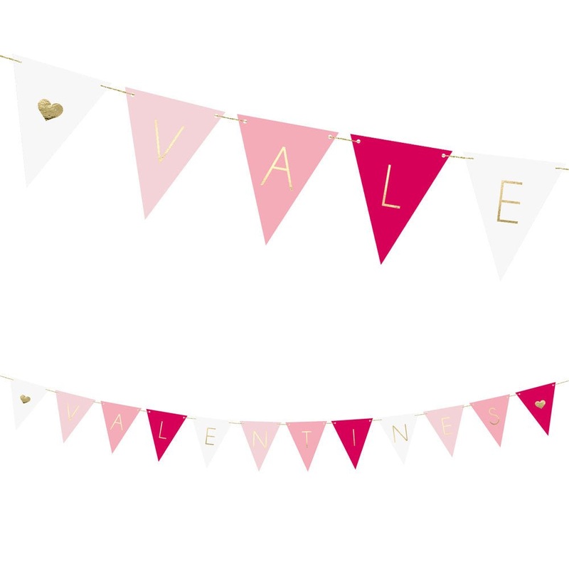 Valentine's Pennant Garland