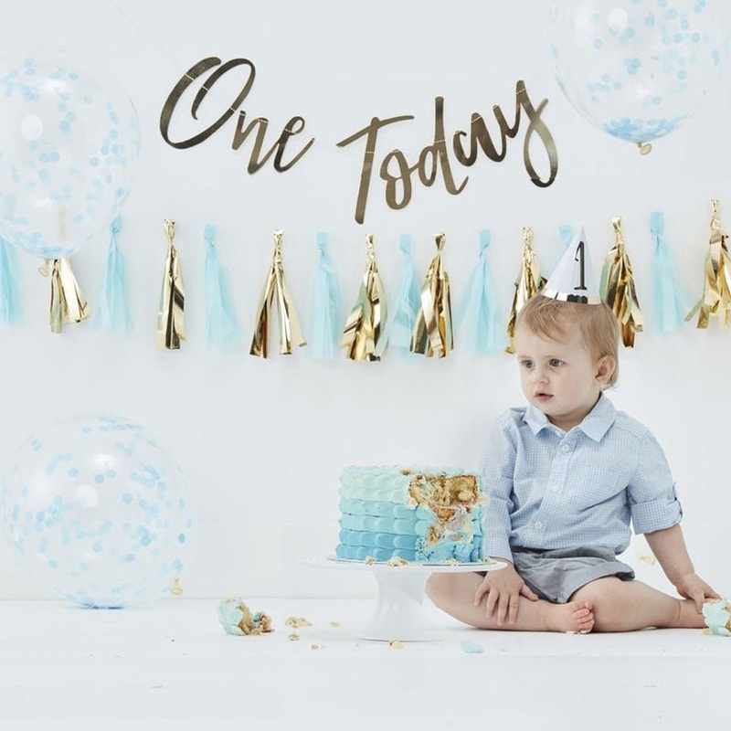 1-Year Birthday Celebration Kit Blue