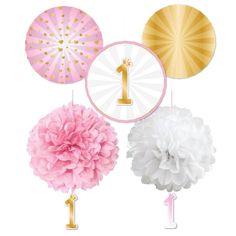1st Birthday Decorations Pink