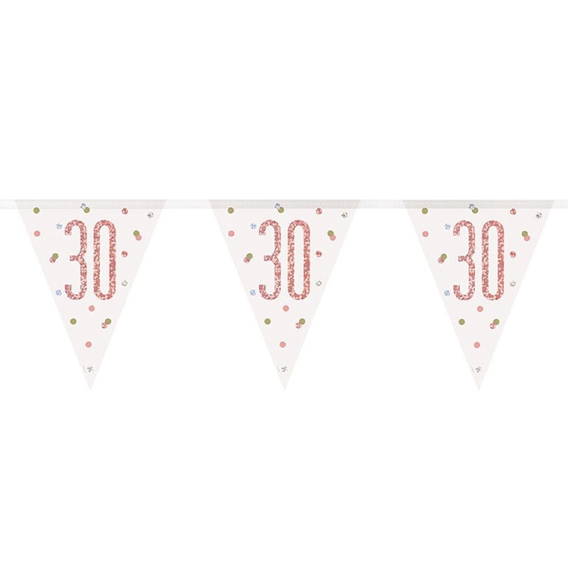 30-Years Pennant Garland White