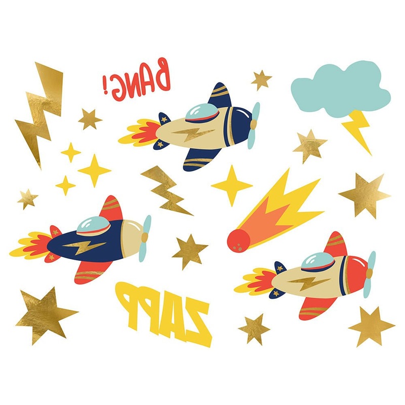 Airplanes Temporary Tattoos