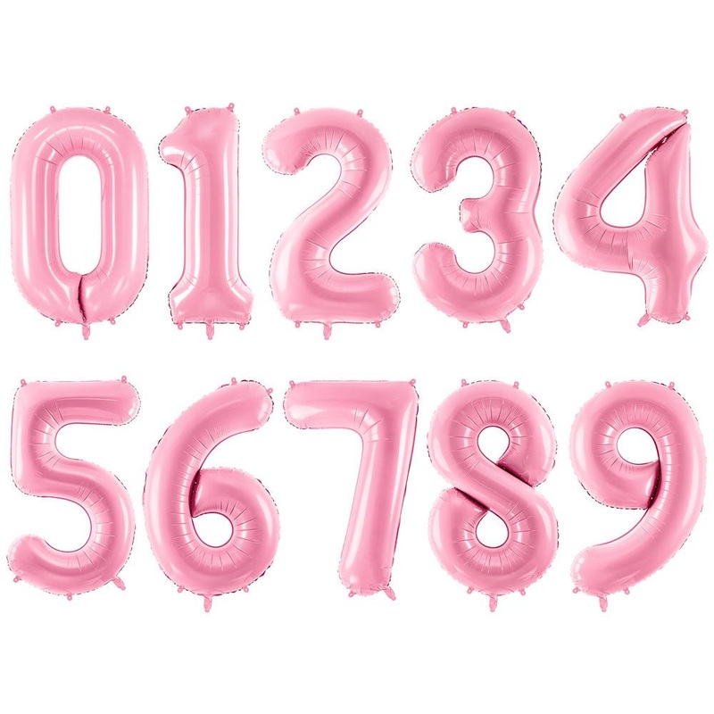 Number Balloon Pink