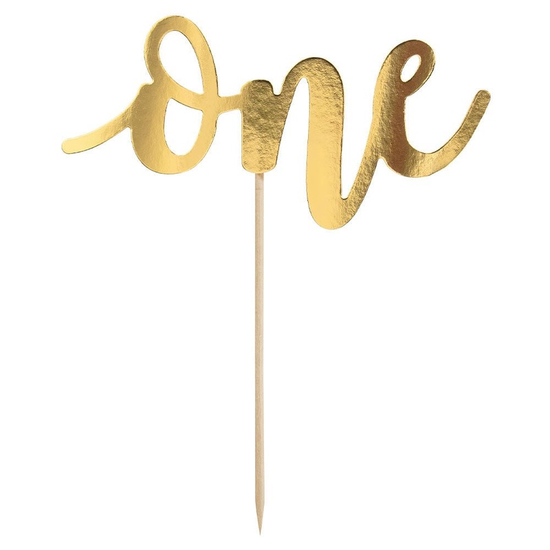 One Cake Decoration Gold