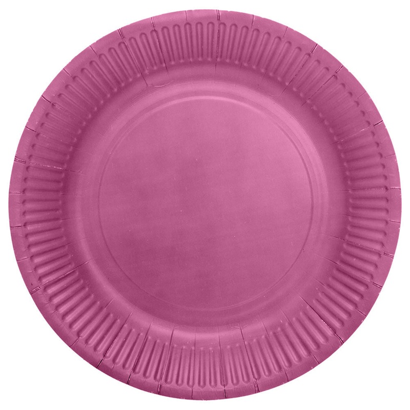Paper Plates Purple 23 cm 8-pack