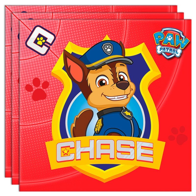 Paw Patrol Napkins Red