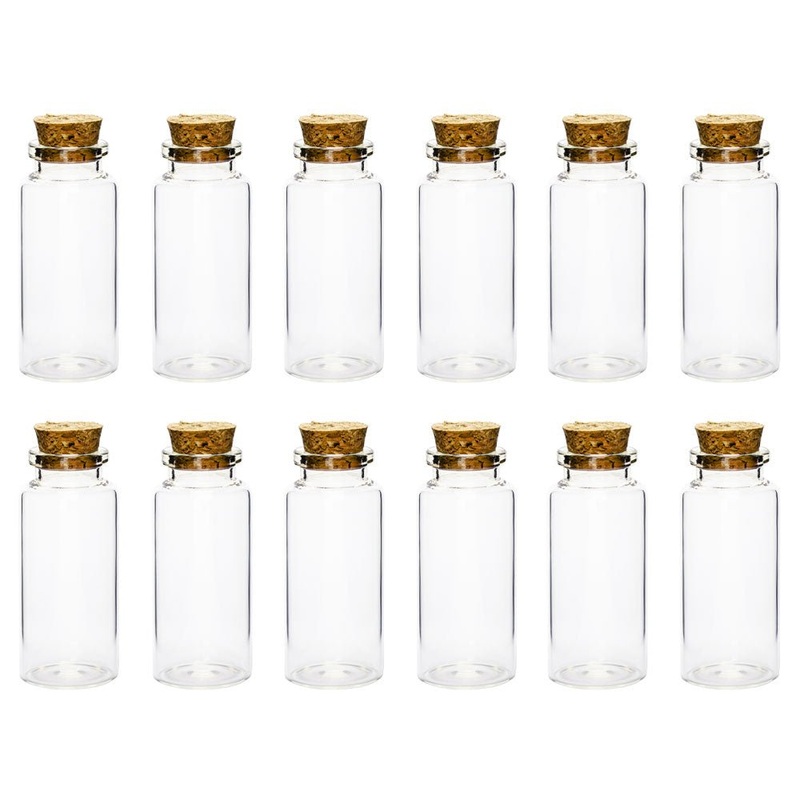 Small Glass Bottles with Cork