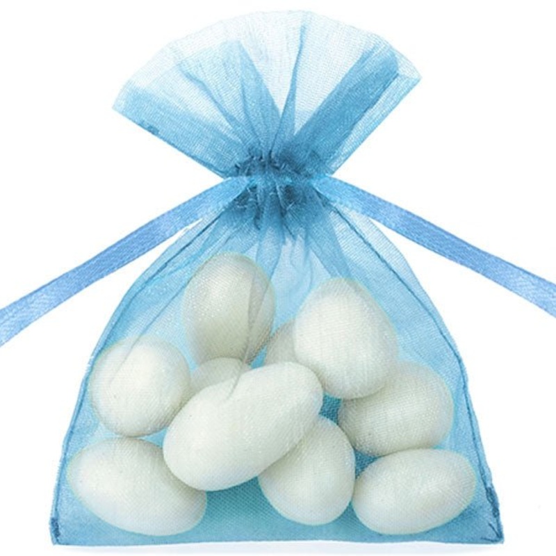 Small Organza Bags Blue