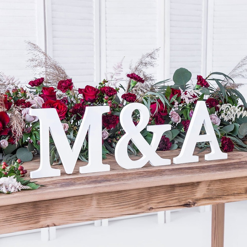 White Wooden Alphabet Letters