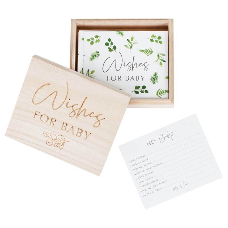 Wishes for Baby Advice Cards with Memory Box Gift Set