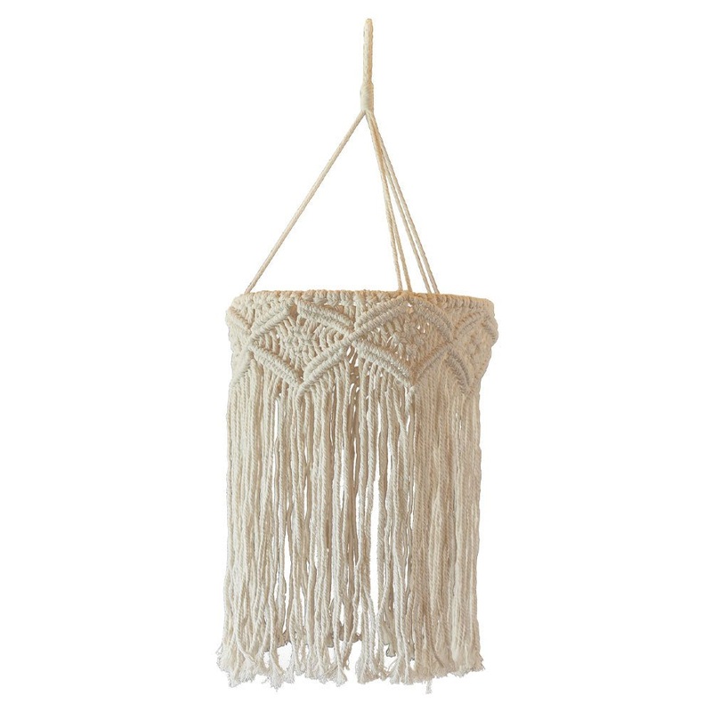 A Touch of Pampas Macrame Chandelier