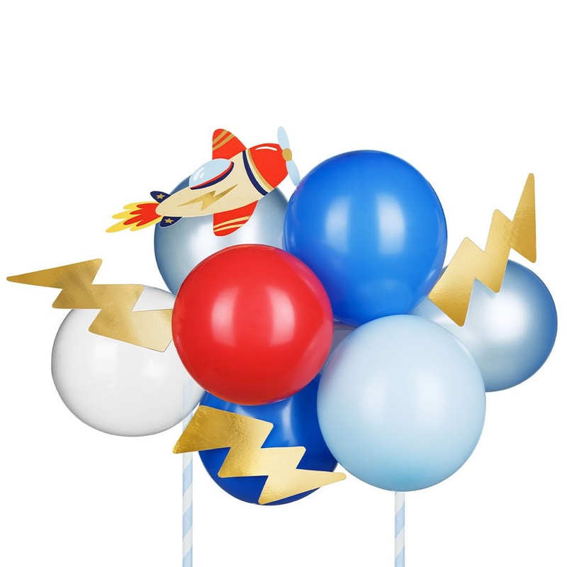 Airplane Balloon Cake Decoration