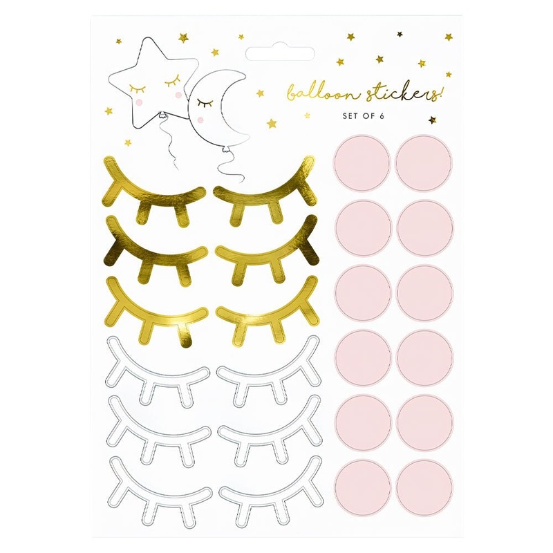 Eyelashes Balloon Stickers