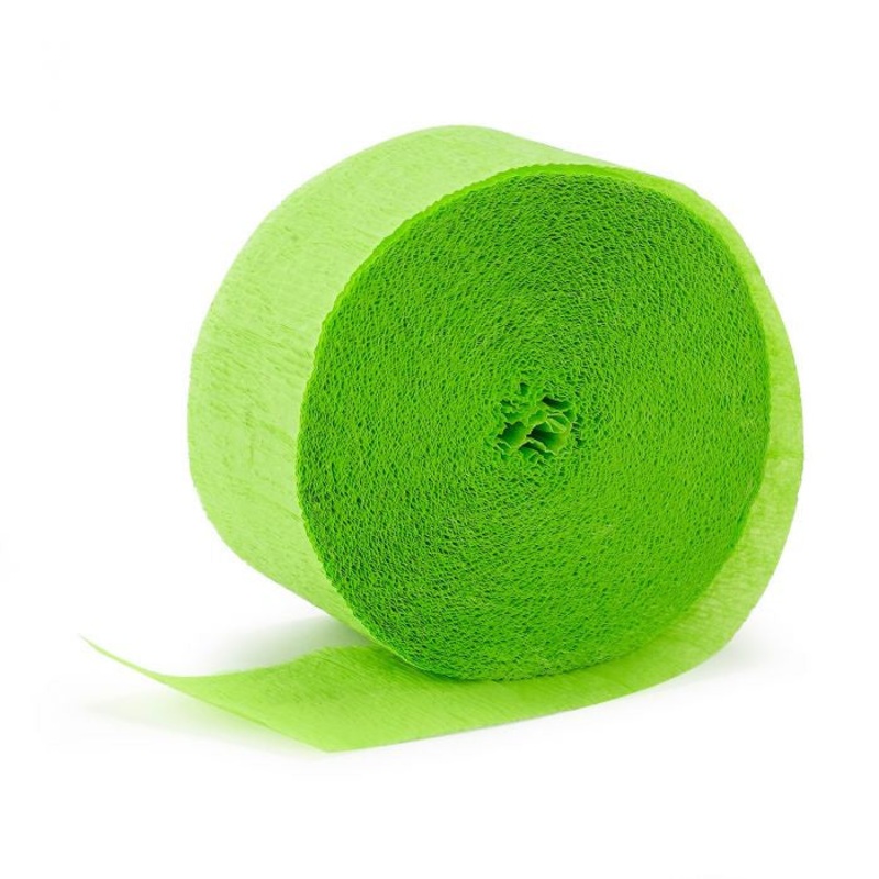 Lime Green Streamers - Crepe Paper