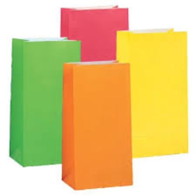 Paper Loot Bags - Assorted - 10pk