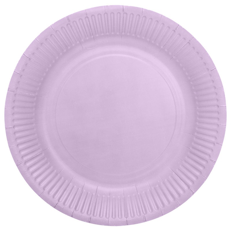 Paper Plates Lavender 23 cm 8-pack