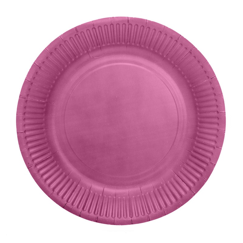 Paper Plates Purple 18 cm 20-pack