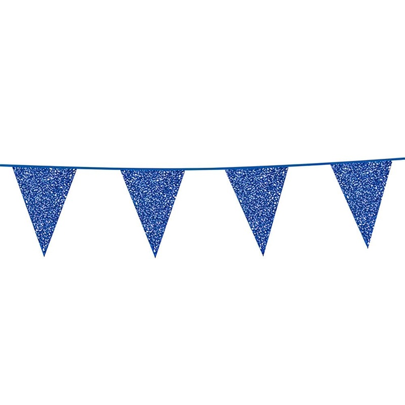 Pennant Garland Glitter Dark Blue