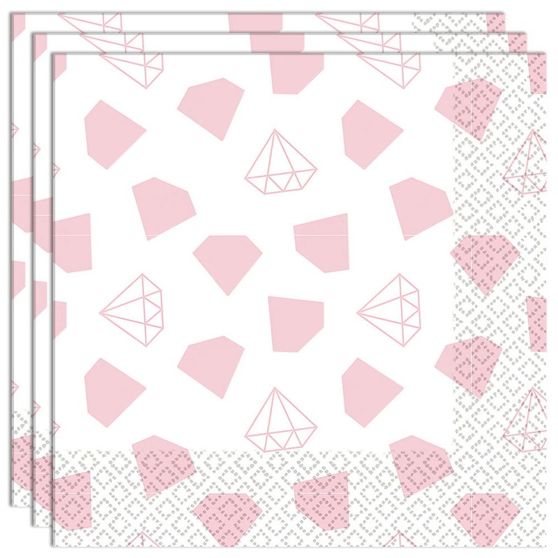 Pink Diamonds Napkins
