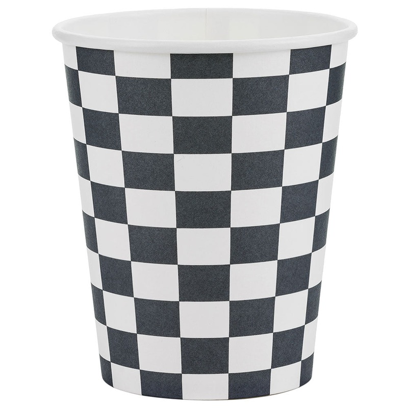 Racing Flag Paper Cups