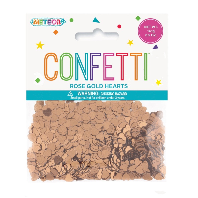 Rose Gold Heart Confetti