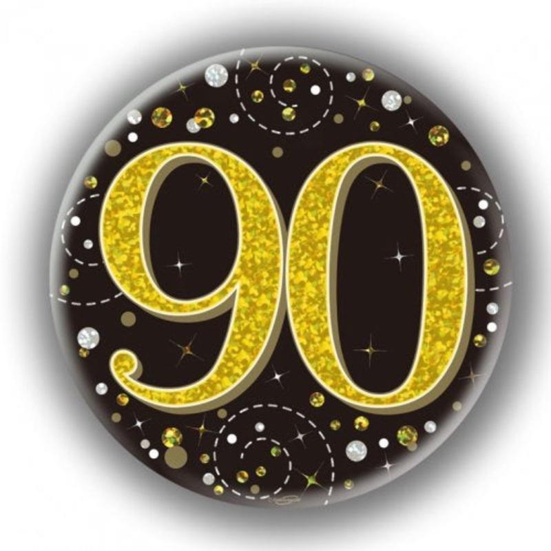 Sparkling Badge Gold & Black | #90