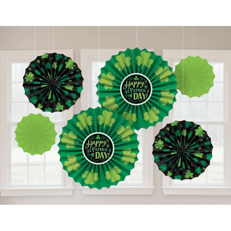 St Patricks Day Decorations - Paper Fan