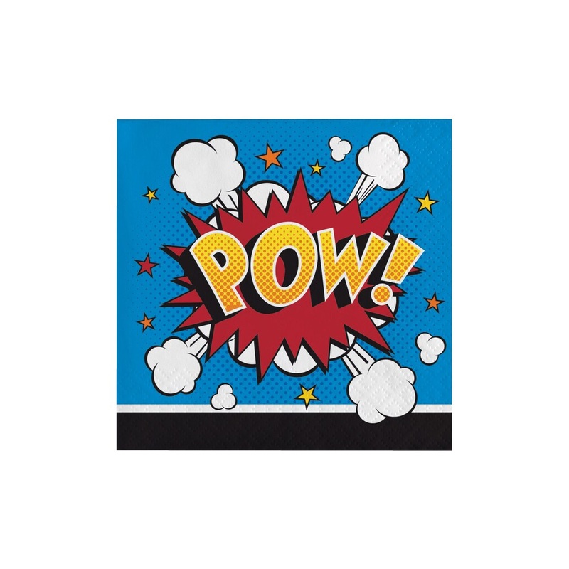 Superhero Party  Beverage Napkins 16pk