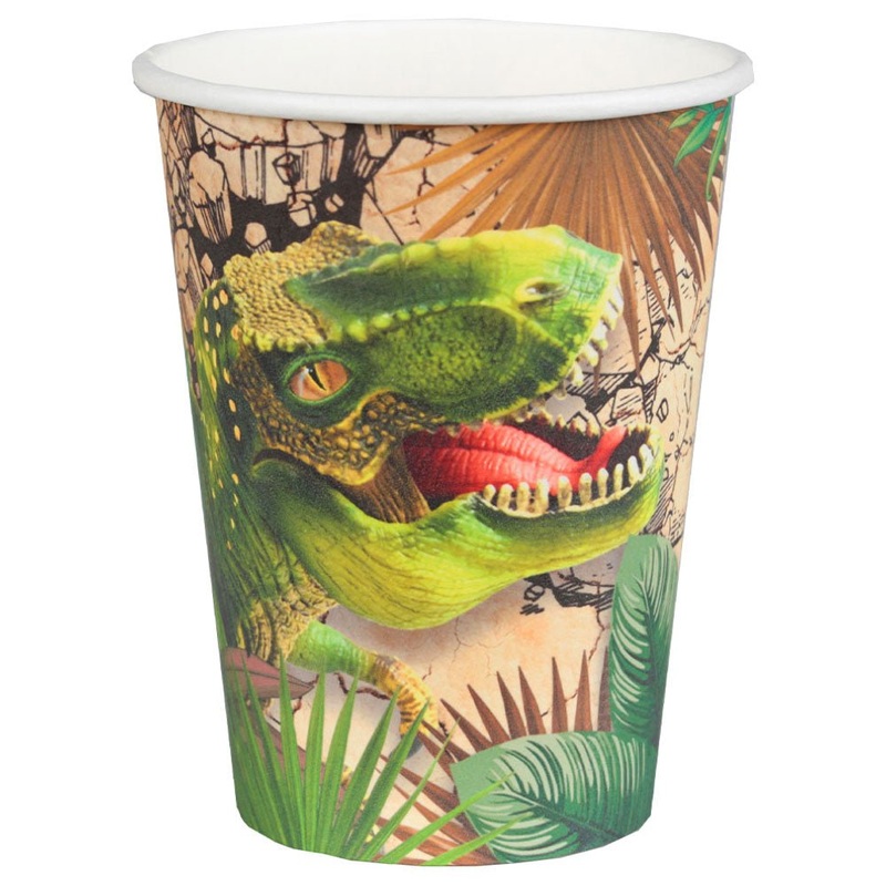 T-Rex Dinosaur Paper Cups