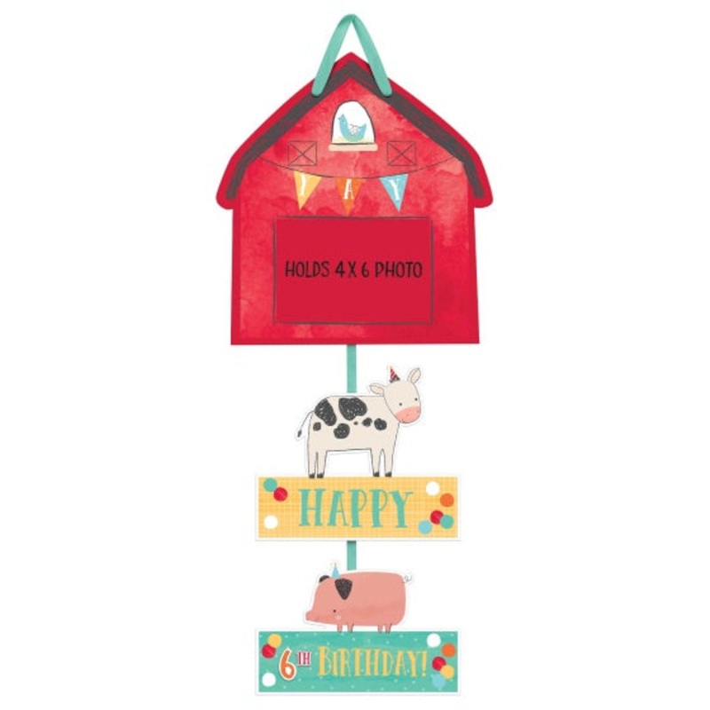 Barnyard Birthday Customizable Photo Sign