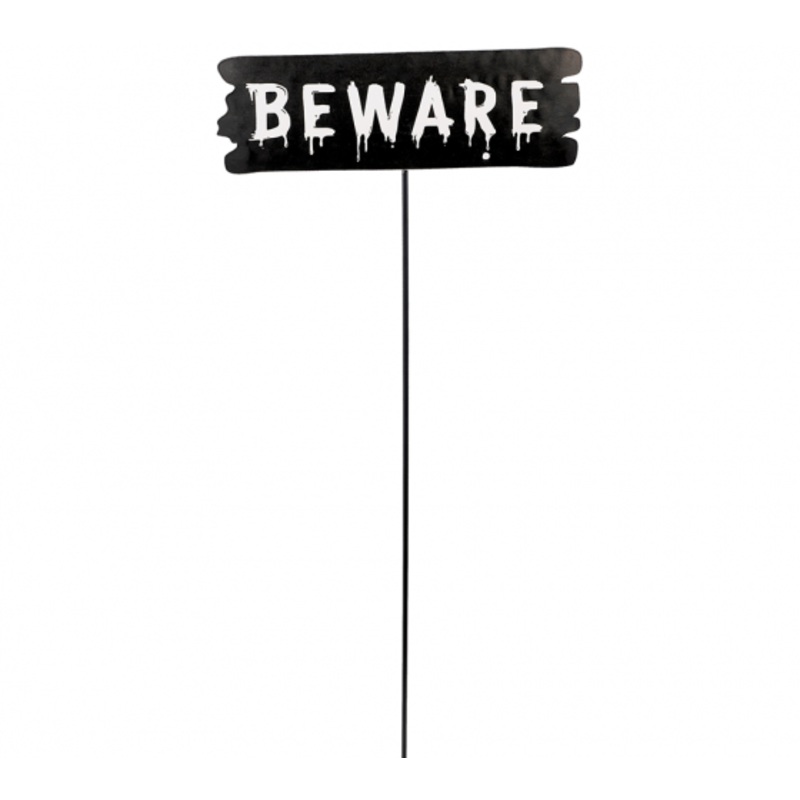 Beware Sign Yard Steak
