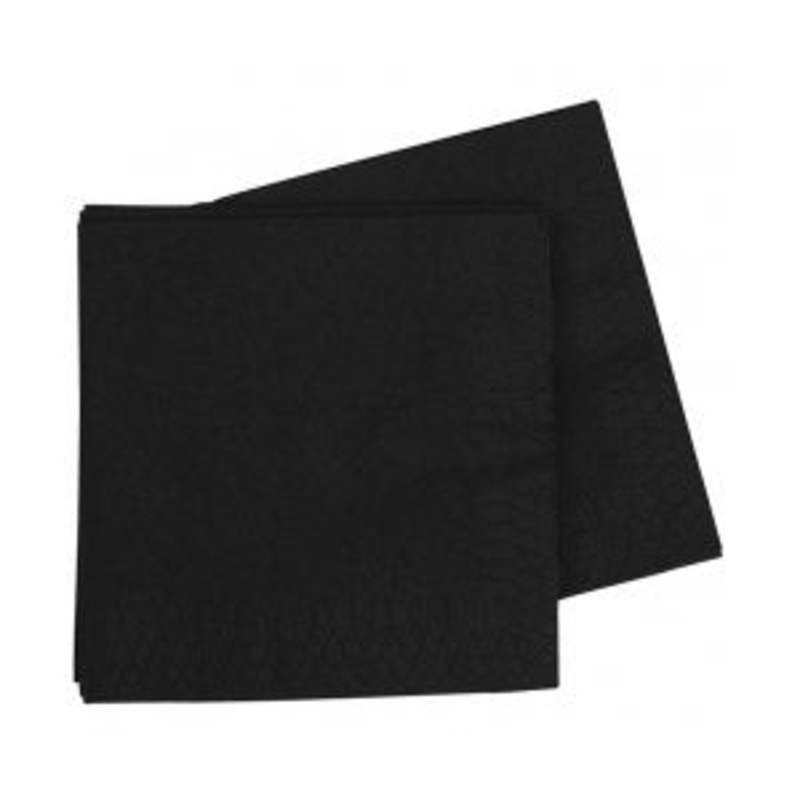 Black  Napkins | Dinner Napkins | Premium Pk40