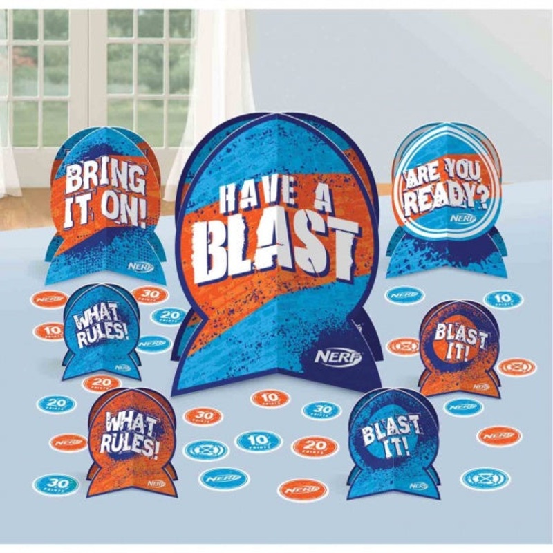 Nerf Theme Table Decoration