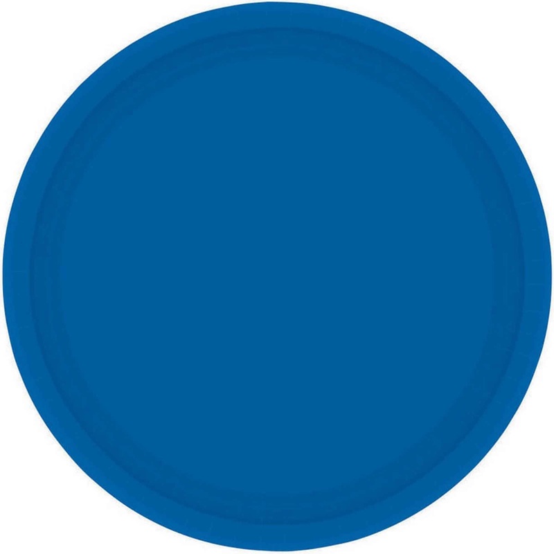 Paper Plates Snack - Royal Blue Pk20
