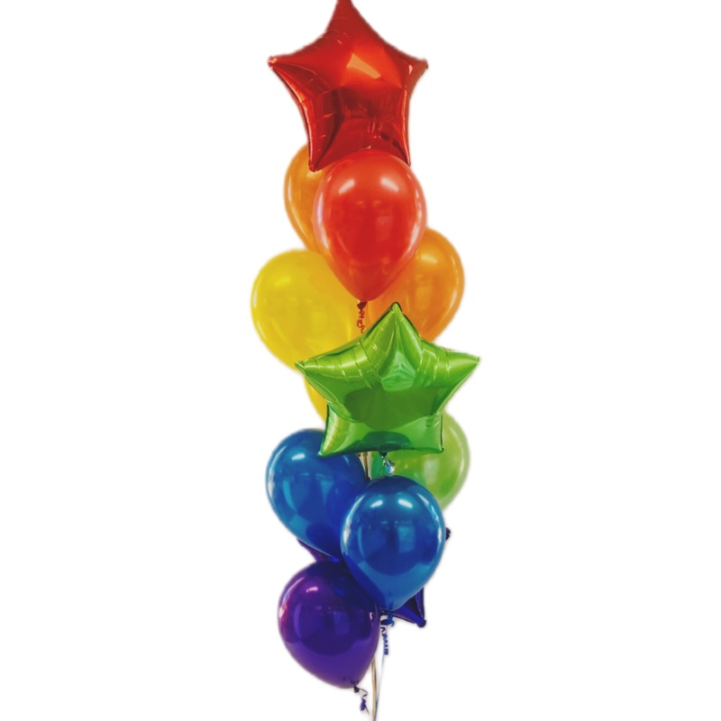 Rainbow Star Balloon Bouquet