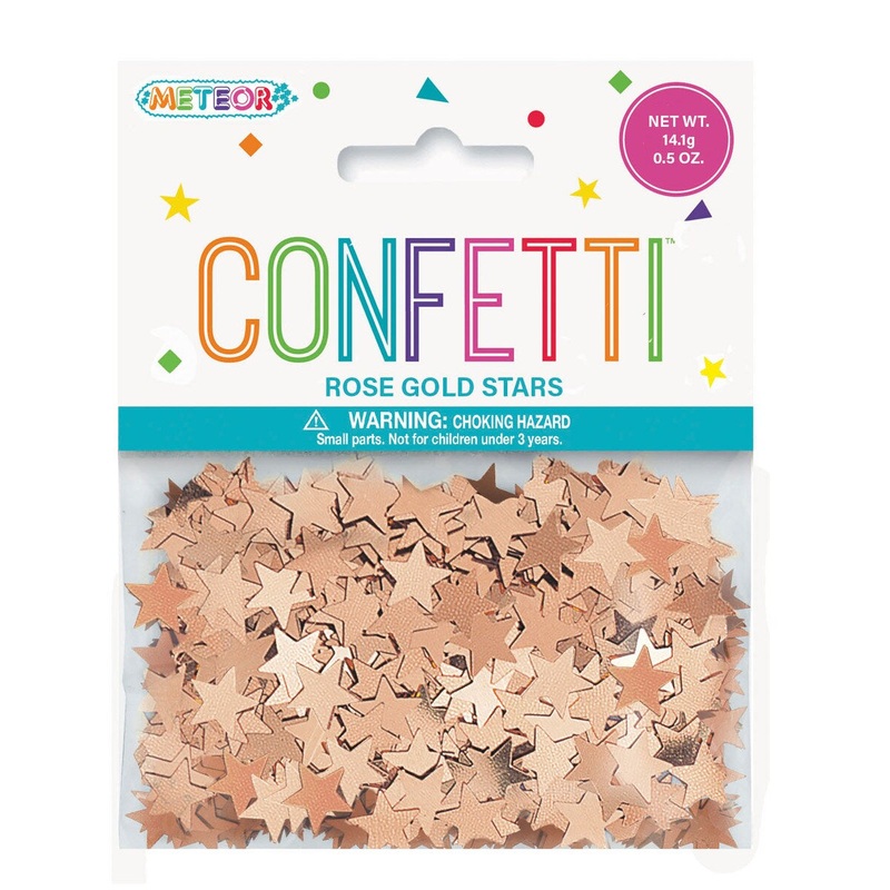 Rose Gold Star Confetti