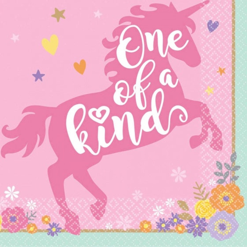 Unicorn Napkins | One of a Kind | Beverage Pk16