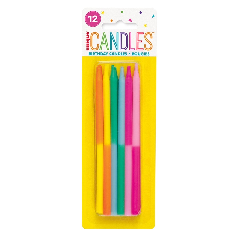 Bright Birthday Candles 12pk