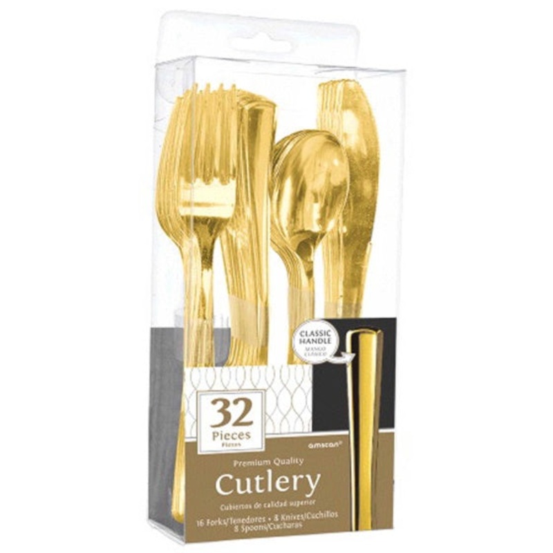 Gold Premium Cutlery Set 32pcs