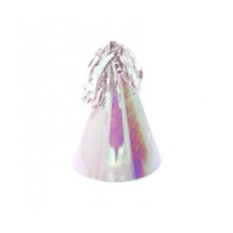 Iridescent Party Hats With Tassel pk10