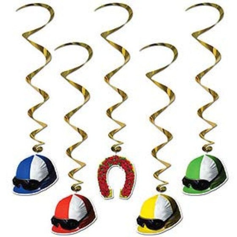 Jockey Helmet Hanging Decorations 5pcs