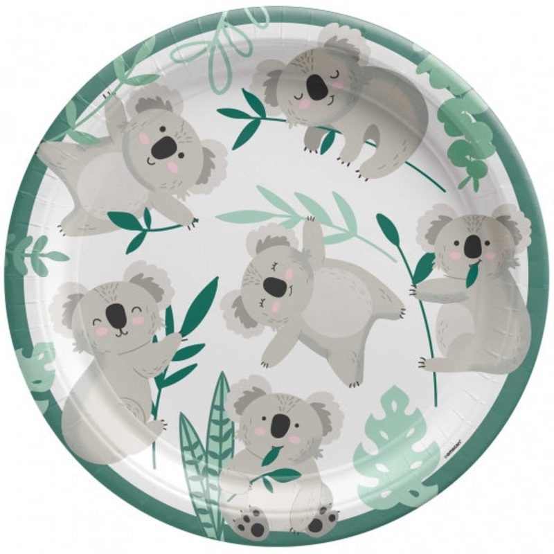 Koala Dinner Plates  | 23cm |8pk